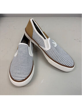 Tommy Bahama Striped Canvas Slide On Shoes Women's Sz 7.5!